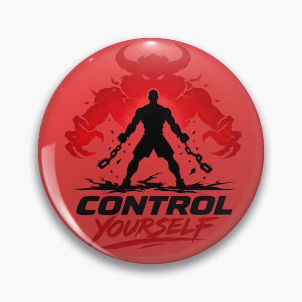 Item preview, CONTROL YOURSELF - Inner Demon Design designed and sold by RAW-LINE.