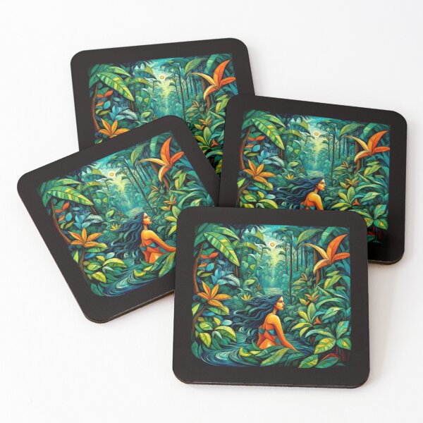 Item preview, Iara Brazilian Enchantress – Surreal Aquatic Fantasy Art #11 designed and sold by Helios Be. Lavsh.