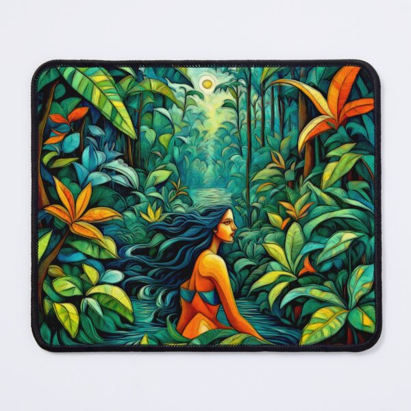 Item preview, Iara Brazilian Enchantress – Surreal Aquatic Fantasy Art #11 designed and sold by Helios Be. Lavsh.