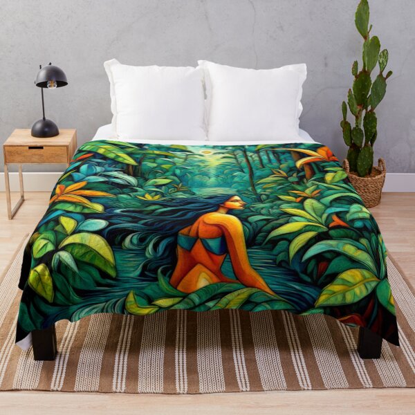 Item preview, Iara Brazilian Enchantress – Surreal Aquatic Fantasy Art #11 designed and sold by Helios Be. Lavsh.