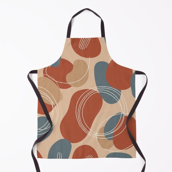 Item preview, Modern Abstract Terracotta Seamless Pattern – Minimalist Organic Shapes Aesthetic designed and sold by itsTinaColman.