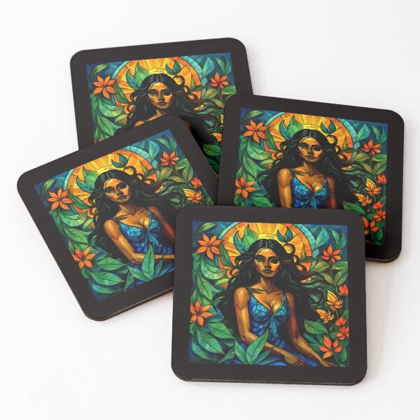 Item preview, Iara Brazilian Enchantress – Surreal Aquatic Fantasy Art #12 designed and sold by Helios Be. Lavsh.