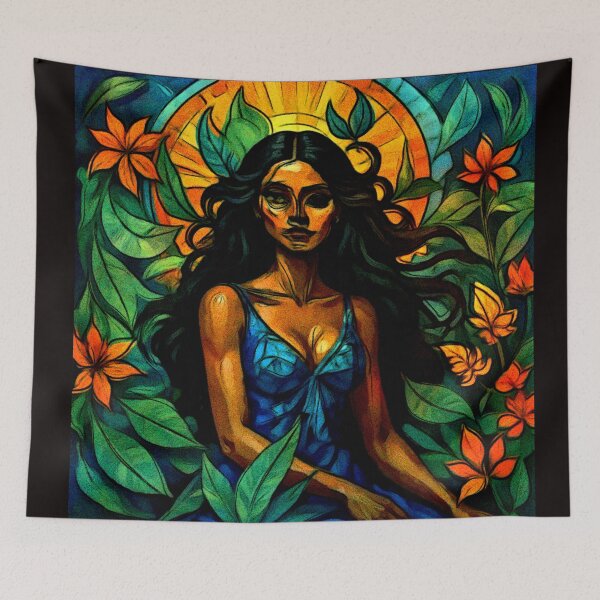 Item preview, Iara Brazilian Enchantress – Surreal Aquatic Fantasy Art #12 designed and sold by Helios Be. Lavsh.