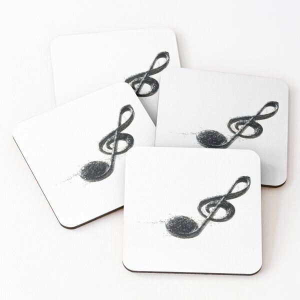 Item preview, Artistic Black Treble Clef Musical Symbol with Water Splashes designed and sold by Niageadon.