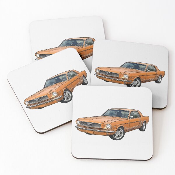 Item preview, Orange Mustang Overlay Art designed and sold by LeonaLines.