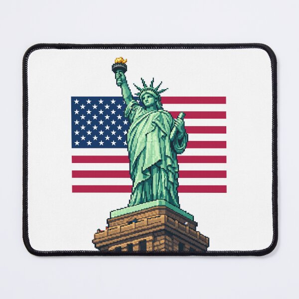 Item preview, Freedom in retro pixels liberty artwork 2d illustration designed and sold by sabartgunpla.