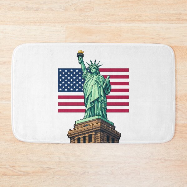 Item preview, Freedom in retro pixels liberty artwork 2d illustration designed and sold by sabartgunpla.