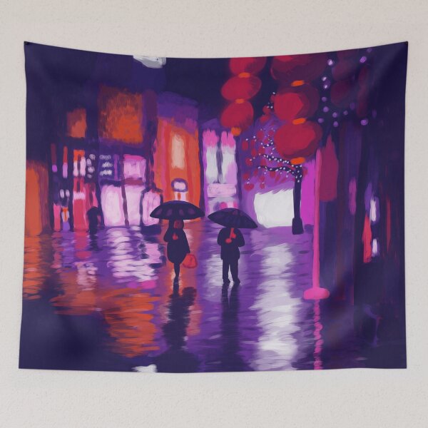 Item preview, City Street in Rain designed and sold by rapplatt.