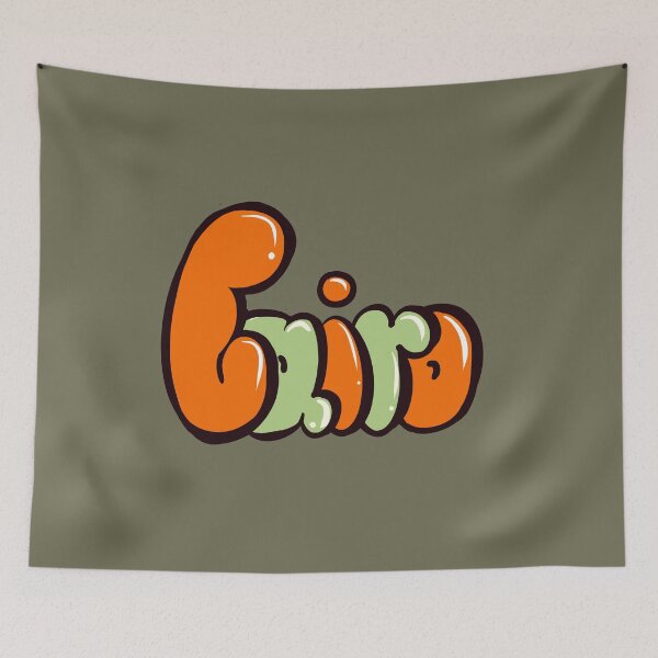 Item preview, Cairo name in orange graffiti calligraphy Top 10 best personalised gifts for boys designed and sold by Artonmytee.