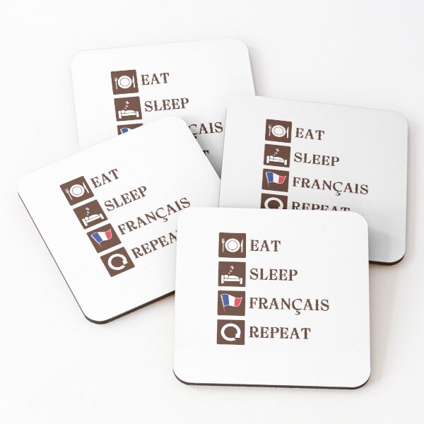 Item preview, Eat Sleep Francais Repeat Funny French Student designed and sold by jaygo.