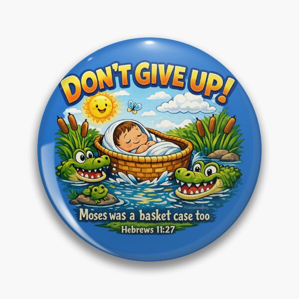Item preview, Don’t give up - Moses was a basket case too designed and sold by FTLOG.