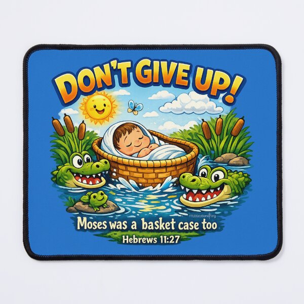 Item preview, Don’t give up - Moses was a basket case too designed and sold by FTLOG.