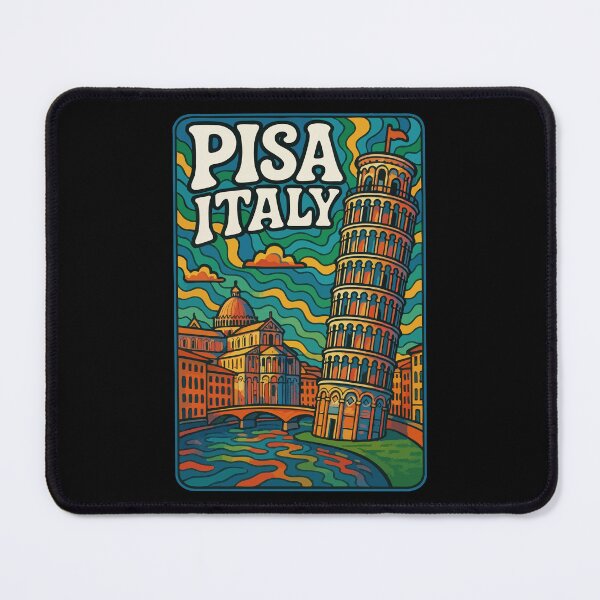 Item preview, Pisa Italy Trippy Art Travel designed and sold by TomFrontierArt.
