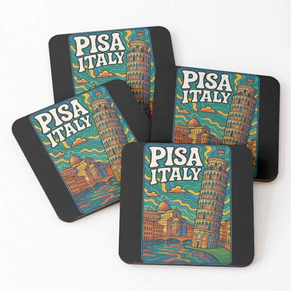 Item preview, Pisa Italy Trippy Art Travel designed and sold by TomFrontierArt.