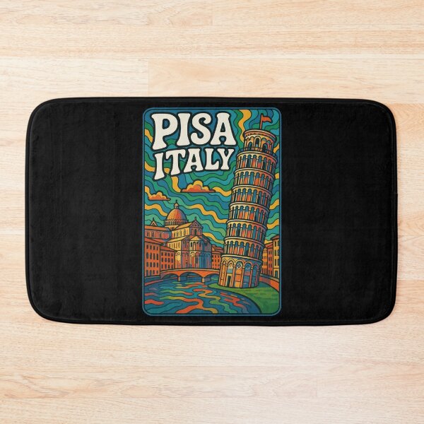 Item preview, Pisa Italy Trippy Art Travel designed and sold by TomFrontierArt.