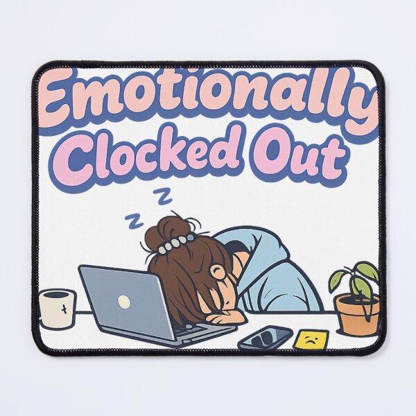 Item preview, Emotionally Clocked Out Shirt – Funny Corporate Burnout Office Humor Tee designed and sold by GaliciaCity.