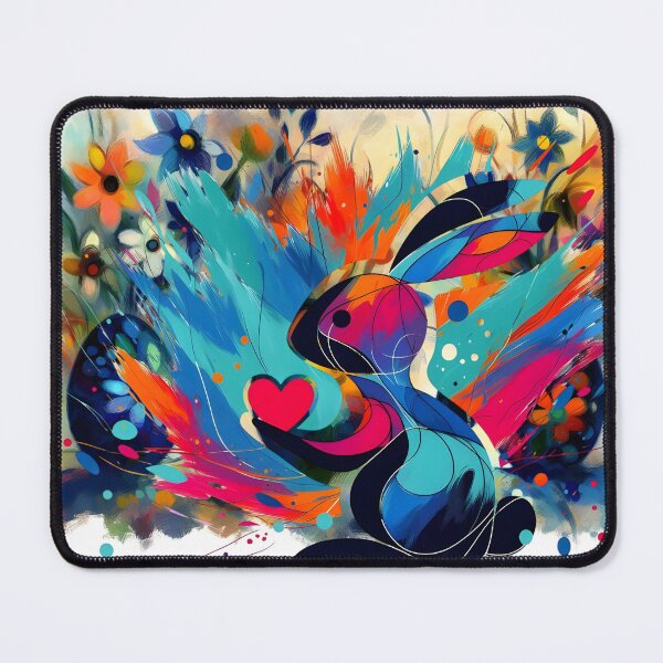 Item preview, Fauves Style Easter Bunny with Heart designed and sold by Szpaku desart .