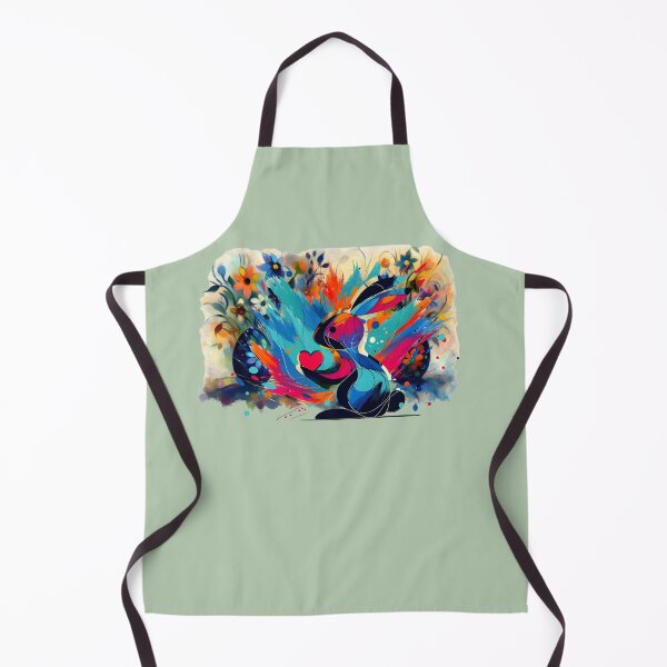 Item preview, Fauves Style Easter Bunny with Heart designed and sold by Szpaku desart .