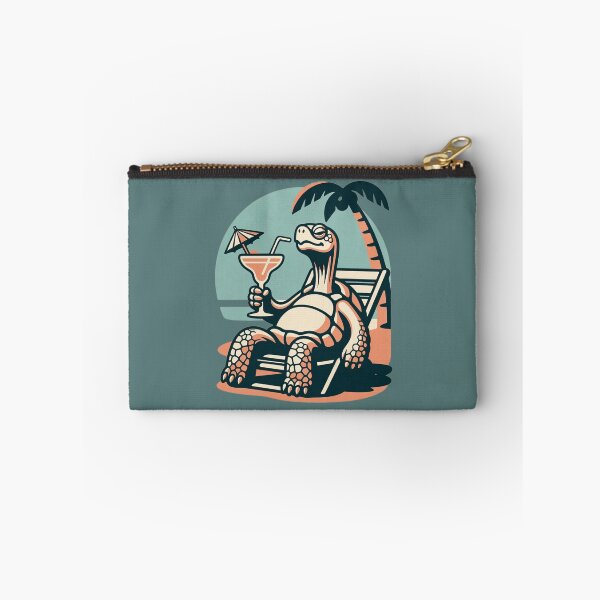 Item preview, Chill Turtle Cocktail Hour – Retro Vacation Vibes designed and sold by SilentPowerArt.