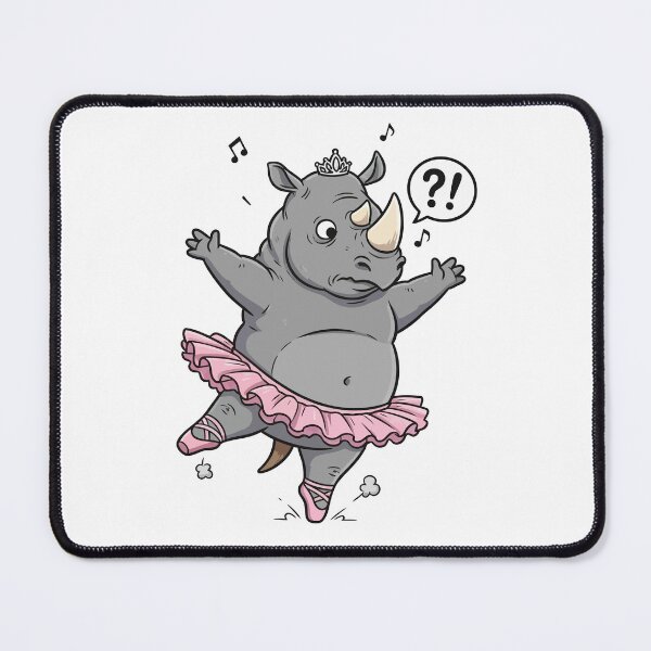 Item preview, Cute Rhino Ballerina Tutu Dancing designed and sold by wonyqp.