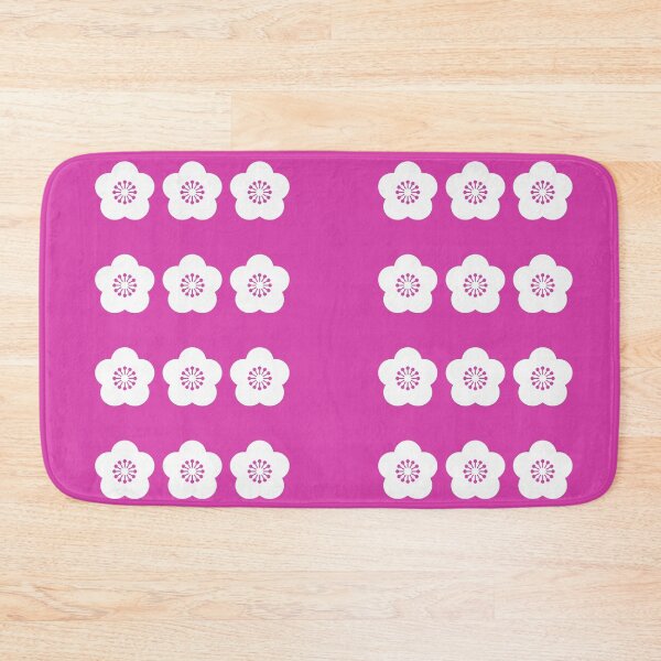 Item preview, Simple Japanese Logo - Three Ume Plum Blossom Silhouettes (white version) designed and sold by Studio-MiMi.