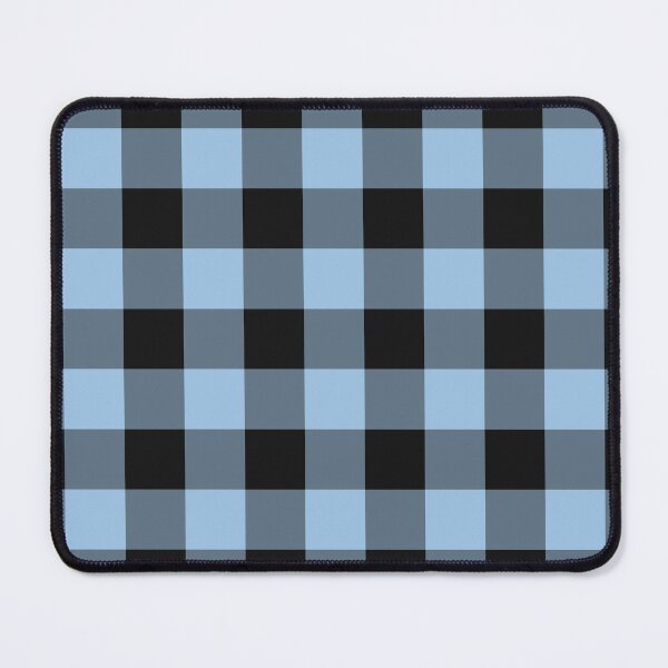 Item preview, Black And Baby Blue Gingham Pattern designed and sold by pattern-archive.