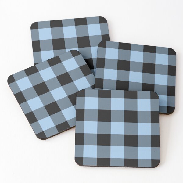 Item preview, Black And Baby Blue Gingham Pattern designed and sold by pattern-archive.