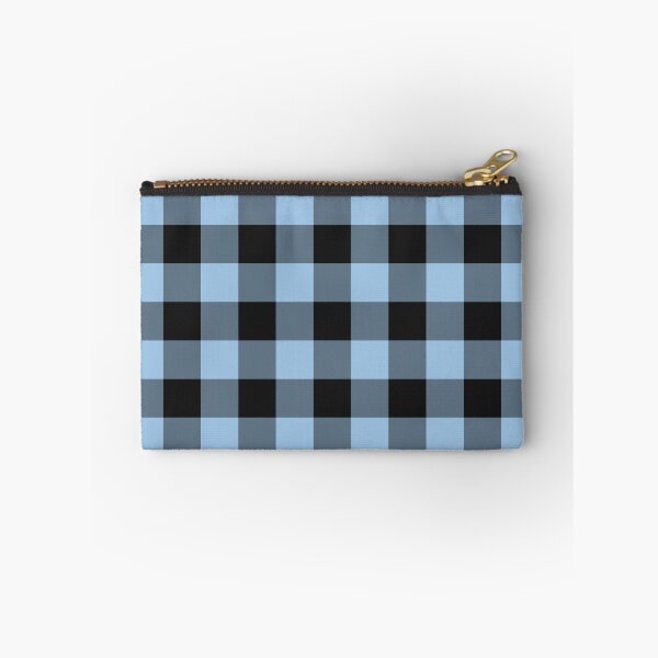 Item preview, Black And Baby Blue Gingham Pattern designed and sold by pattern-archive.