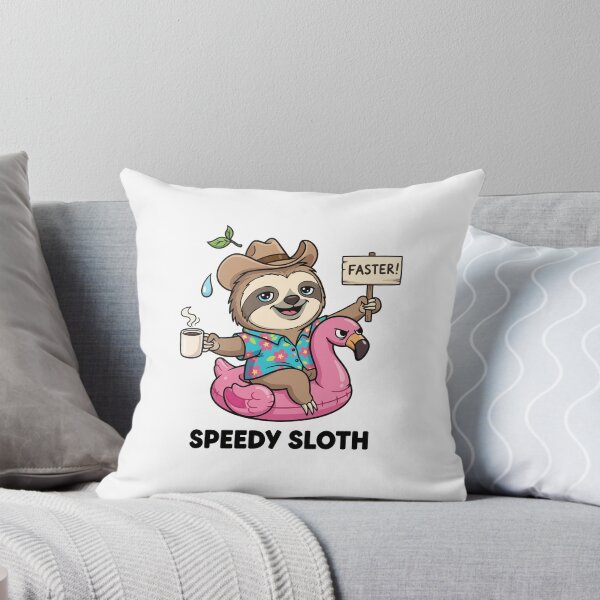 Item preview, Funny Sloth Cowboy Flamingo Float Faster designed and sold by wonyqp.