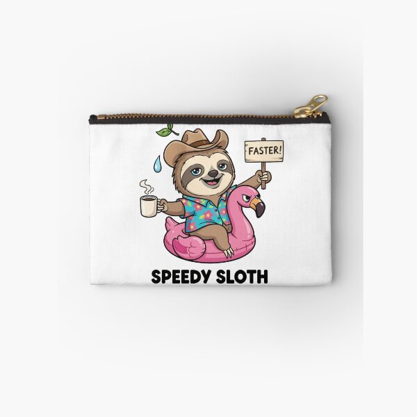 Item preview, Funny Sloth Cowboy Flamingo Float Faster designed and sold by wonyqp.