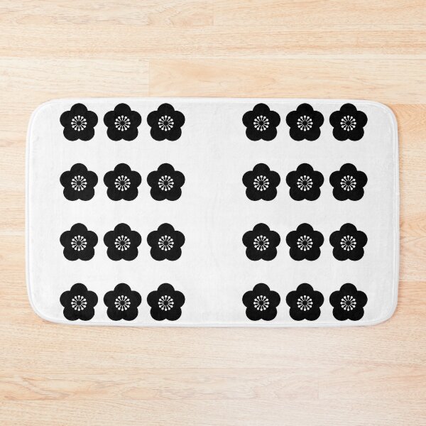 Item preview, Simple Japanese Logo - Three Ume Plum Blossom Silhouettes (black version) designed and sold by Studio-MiMi.