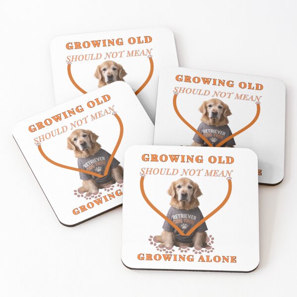 Item preview, Growing old alone designed and sold by Retriever Dog Tribe.