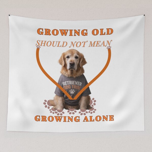 Item preview, Growing old alone designed and sold by Retriever Dog Tribe.