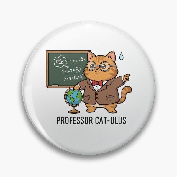 Item preview, Professor Cat-ulus Funny Math Teacher Cat designed and sold by wonyqp.