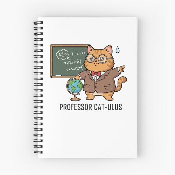 Item preview, Professor Cat-ulus Funny Math Teacher Cat designed and sold by wonyqp.