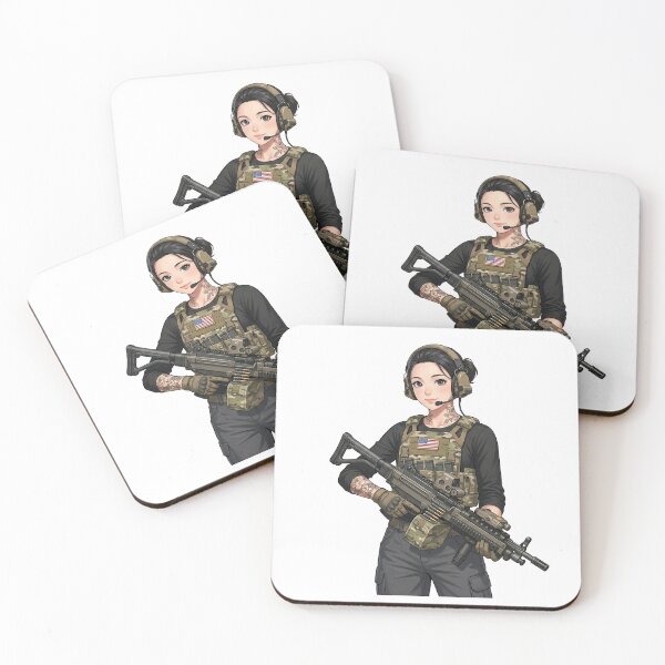 Item preview, Machine Gun Girl designed and sold by RAWLIFEGRAPHIC.