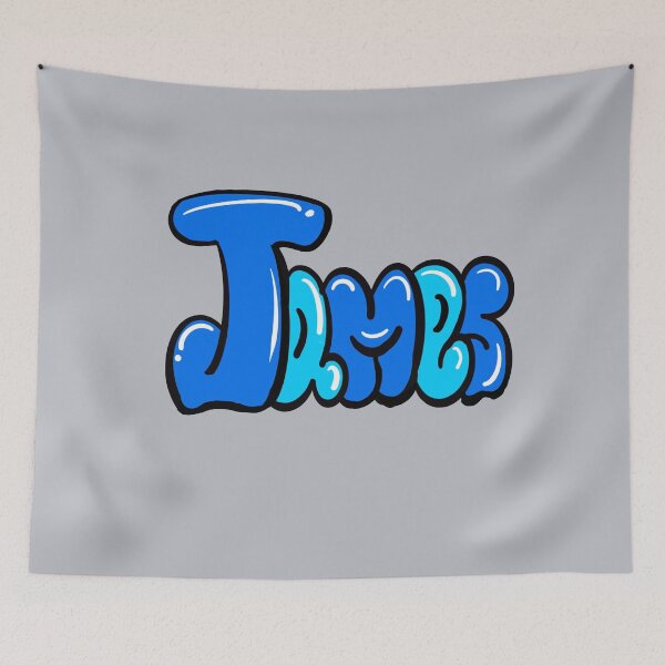Item preview, James Popular boys name in blue Top 10 best personalized gifts designed and sold by Artonmytee.