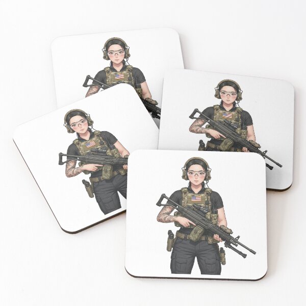 Item preview, Machine Gun Girl designed and sold by RAWLIFEGRAPHIC.