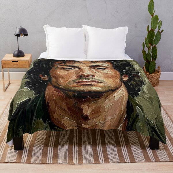 Item preview, The Ultimate Survivor: Sylvester Stallone Rambo Military Impasto Portrait designed and sold by Art's Diner.