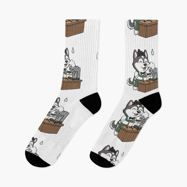 Item preview, Husky Barista Coffee Shop Dog Lover designed and sold by wonyqp.