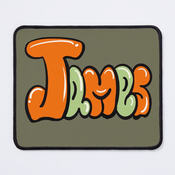 Item preview, James Popular boys name in orange Top 10 best personalized gifts designed and sold by Artonmytee.