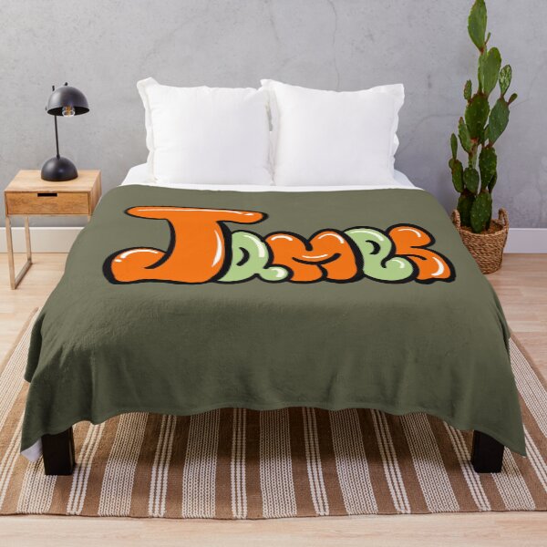 Item preview, James Popular boys name in orange Top 10 best personalized gifts designed and sold by Artonmytee.
