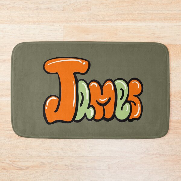Item preview, James Popular boys name in orange Top 10 best personalized gifts designed and sold by Artonmytee.