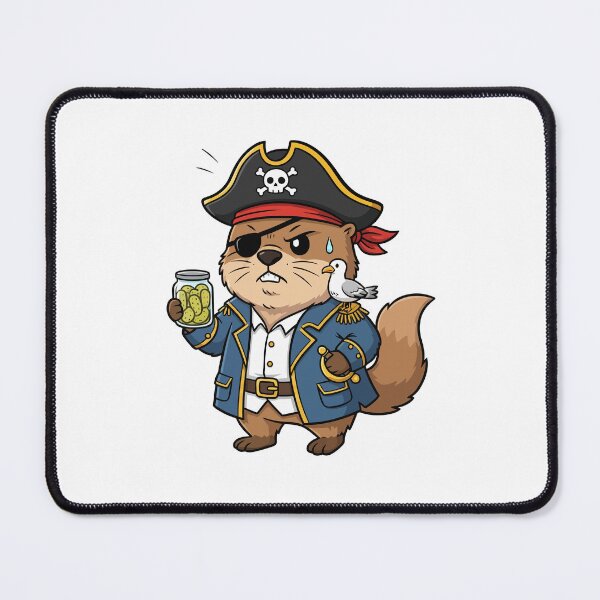 Item preview, Pirate Beaver Captain Pickle Jar designed and sold by wonyqp.