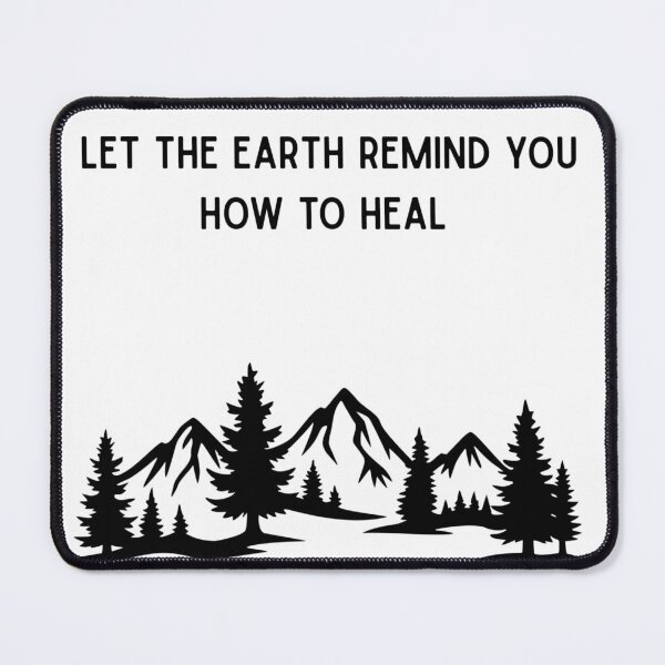 Item preview, Let the Earth Remind You How to Heal - Nature Landscape Illustration  designed and sold by Mastalina99.