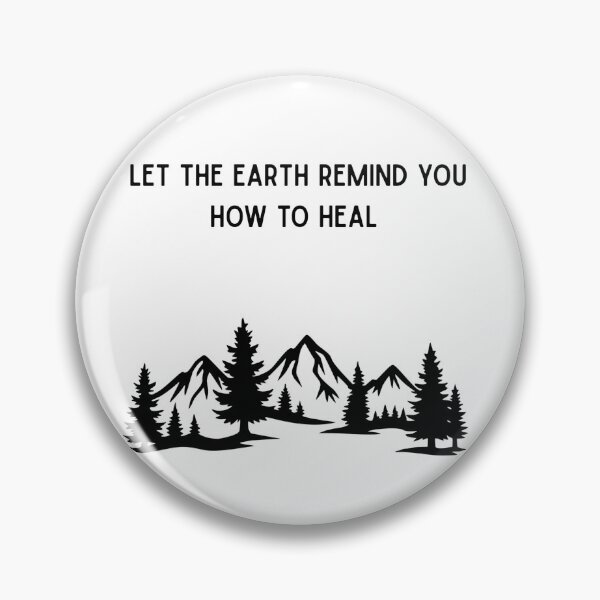 Item preview, Let the Earth Remind You How to Heal - Nature Landscape Illustration  designed and sold by Mastalina99.