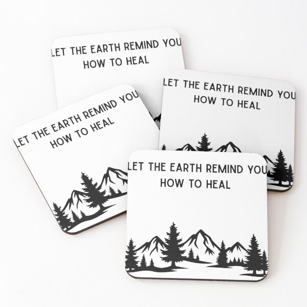 Item preview, Let the Earth Remind You How to Heal - Nature Landscape Illustration  designed and sold by Mastalina99.