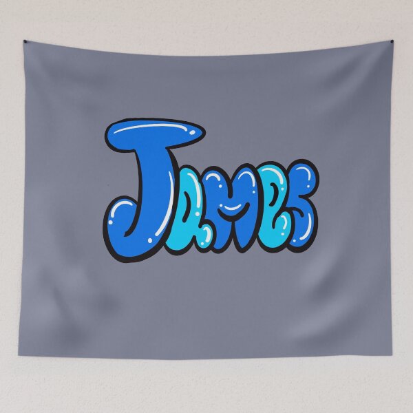 Item preview, James name in blue Top 10 best personalized gifts boys named  James designed and sold by Artonmytee.