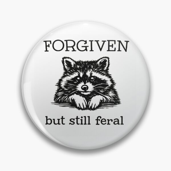 Item preview, Forgiven But Still Feral Raccoon designed and sold by AMICO77.