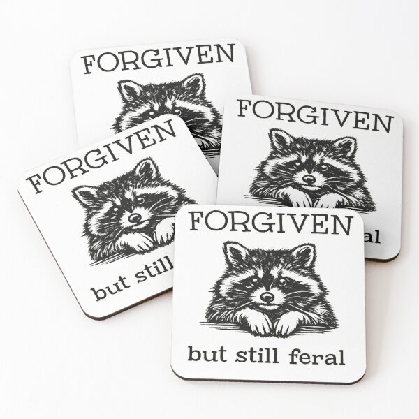 Item preview, Forgiven But Still Feral Raccoon designed and sold by AMICO77.